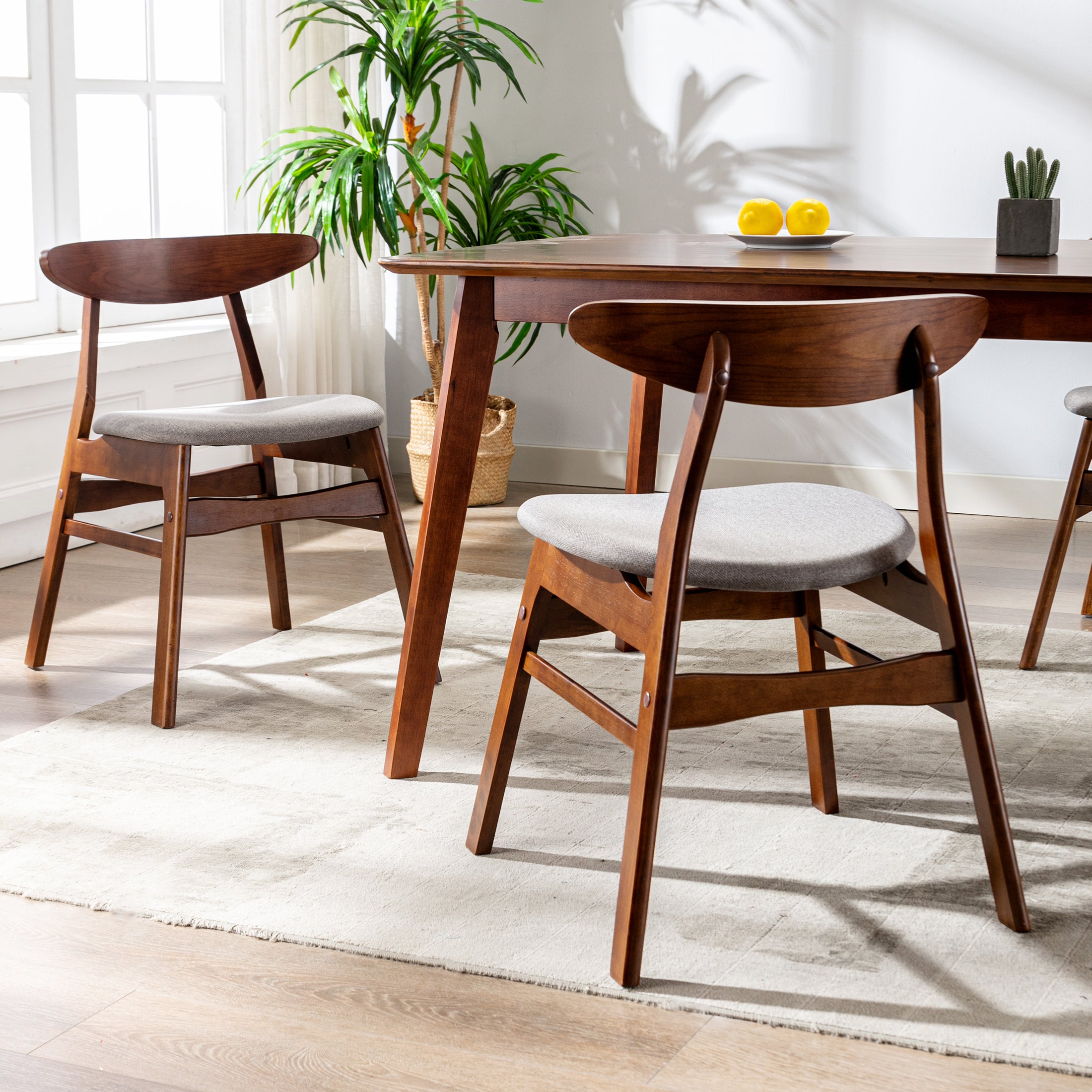 West Elm Mid Century Dining Chair Walnut Dining Table Classic Cafe